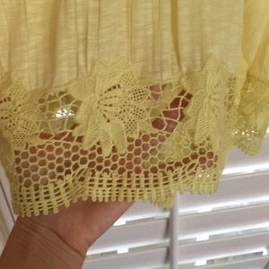 American Eagle Outfitters Tops - Boho racerback tank with crochet detail American Eagle Outfitters Tops - Boho racerback tank with crochet detail
